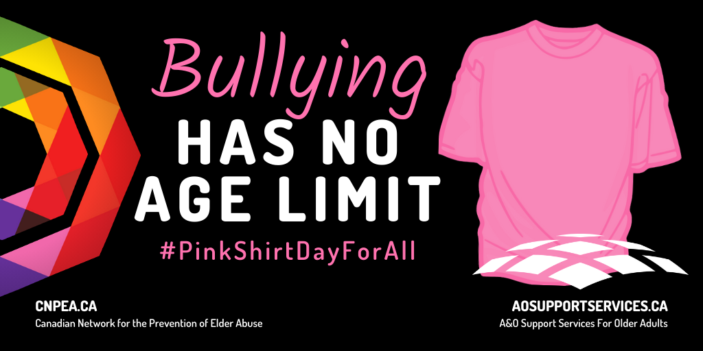 Bullying Has No Age Limit - #PinkShirtDayForAll with a Pink Shirt picture